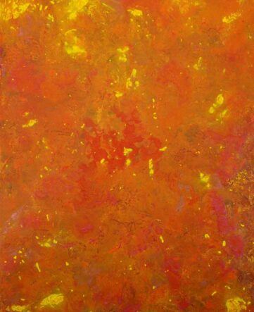 orange and red abstract depicting fire