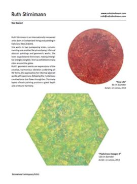 book excerpt showcasing artists abstract works