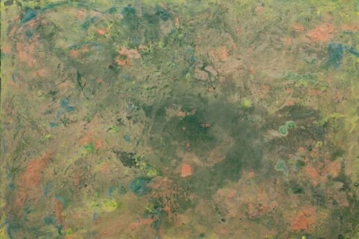 abstracts-compassion-for-christchurch-2011 green abstract with peach and blue