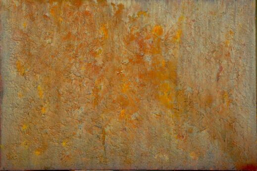abstracts-evolution-2006 orange and gold abstract depicting a scorched earth