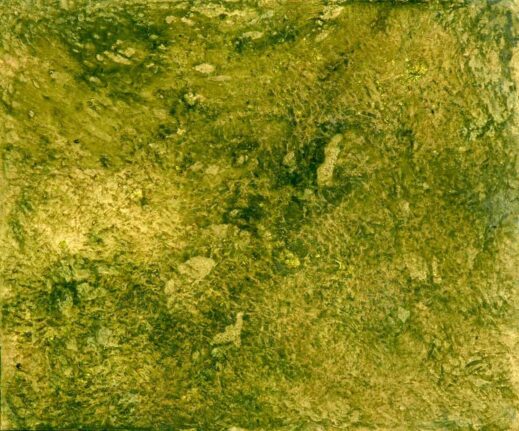 abstracts-loving-embrace-2010 green and yellow abstract depicting a field