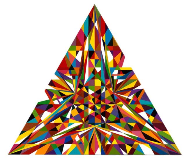 trigon-ten-2012 geometric trigon with bright colors